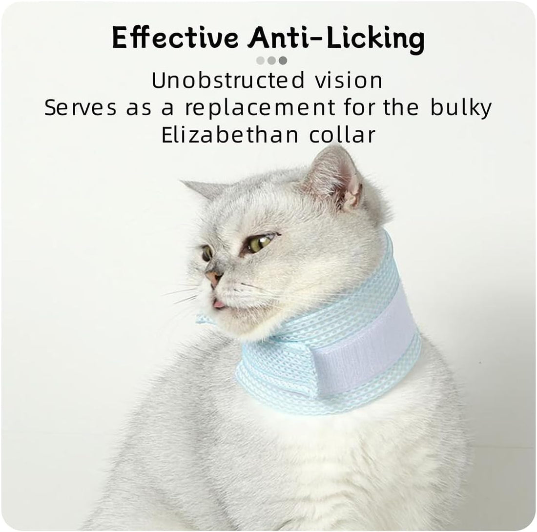 Cat Neck Brace Cover - Breathable Elizabethan Collar for Post-Surgery