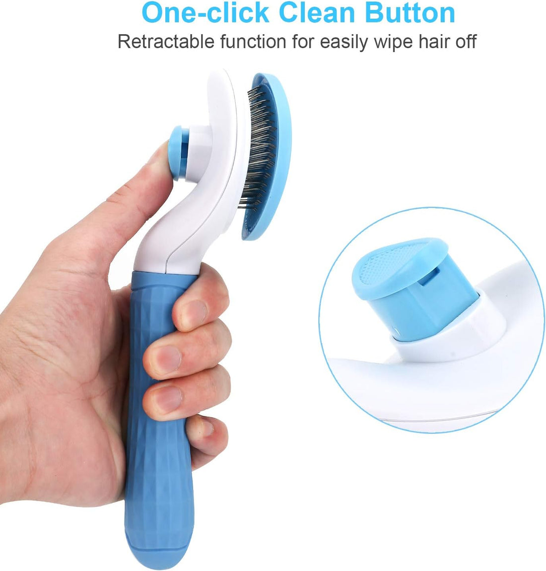 Depets Self Cleaning Slicker Brush