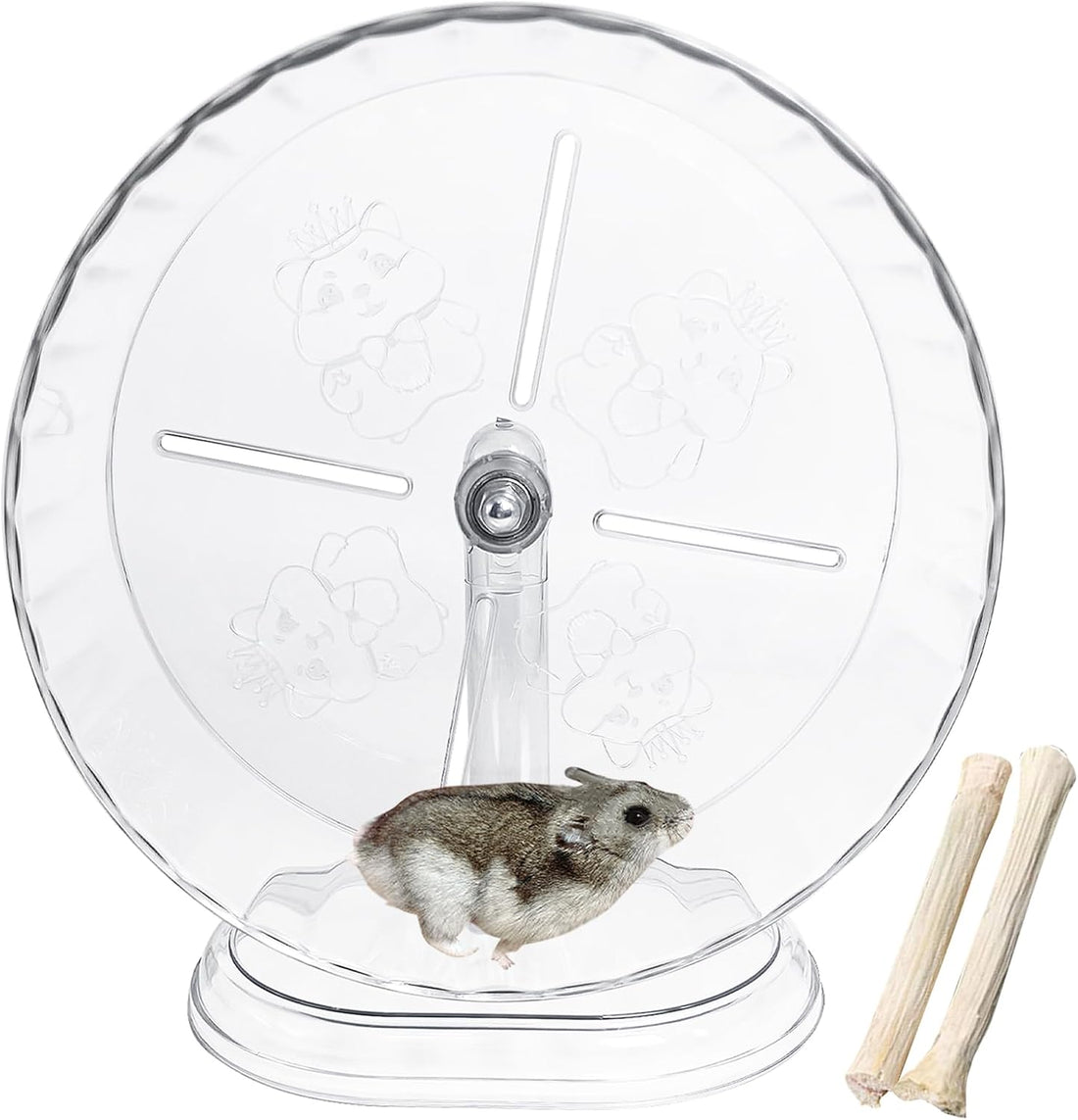 Hamiledyi Silent Hamster Wheel 9.4 Inch Small Animals Running