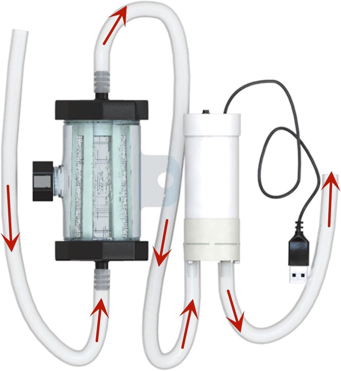 Electric Aquarium Gravel Cleaners USB Pump Quick Low Water Level