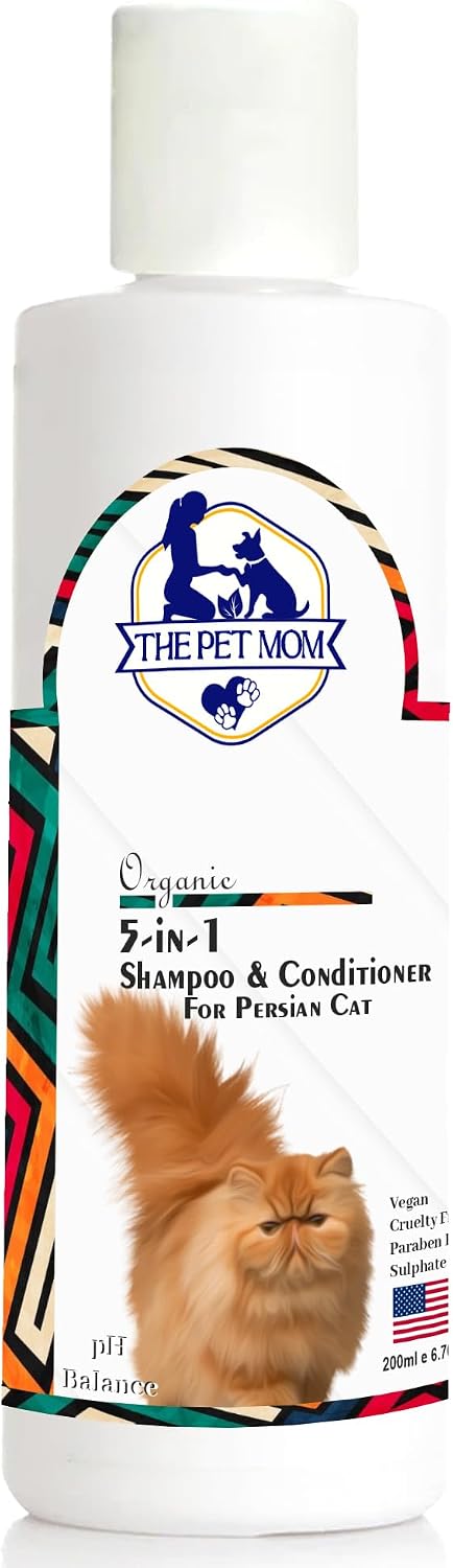 Organic 5 in 1 Shampoo & Conditioner for Persian Cat Help in Deep