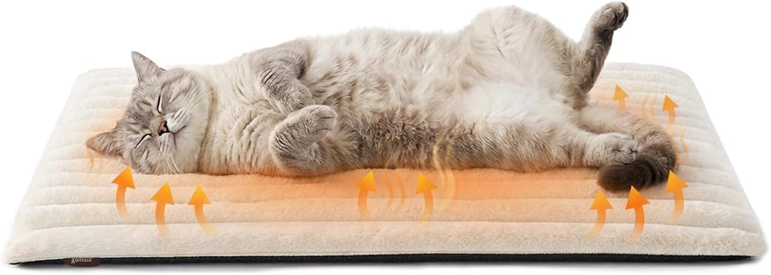 ZOMISIA Self Warming Cat Bed Mat, Thermal Heating Pad for Crate