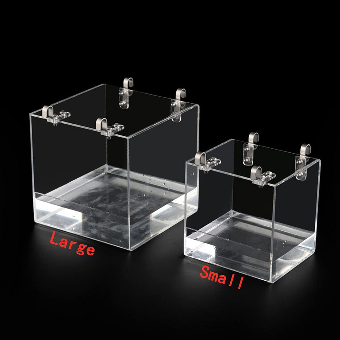 GURECOD Hanging Bird Bath Cube Bird Bathtub Bath Shower Box Bowl Cage