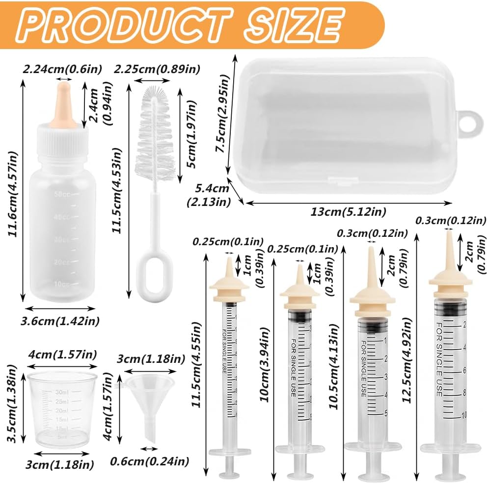Pet Nursing Kit for Newborn Kittens Puppies & Small Animals