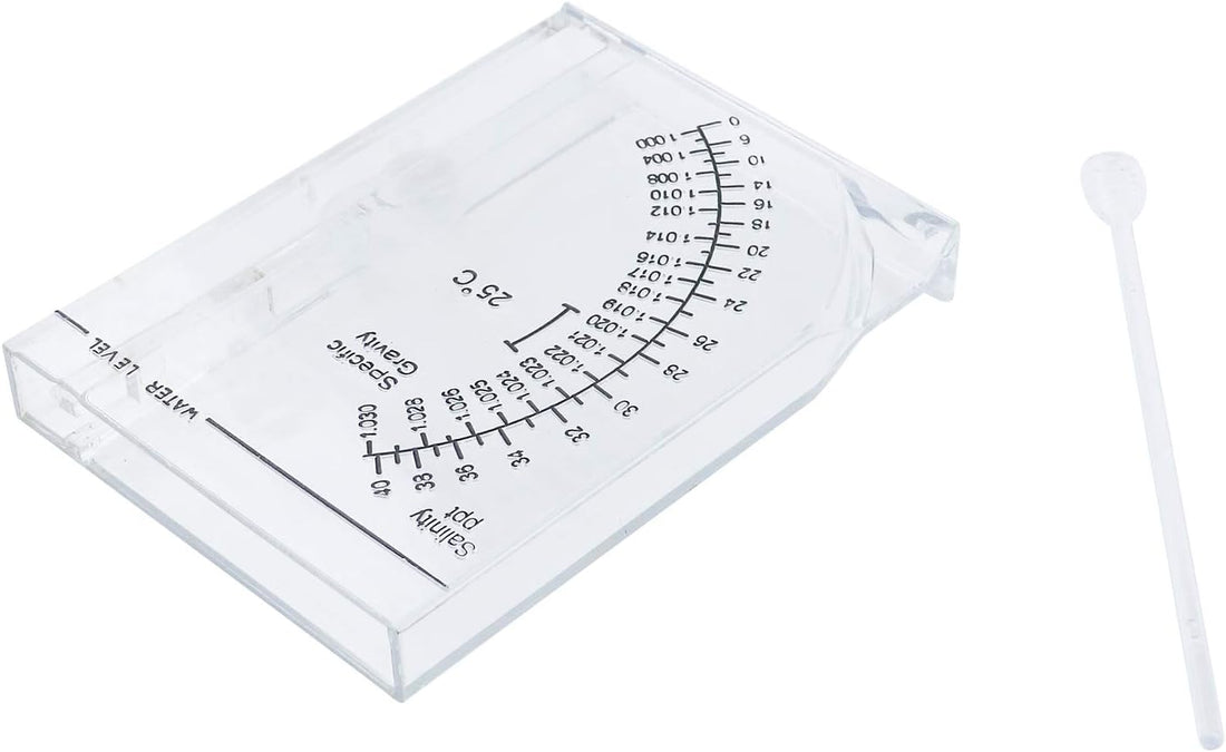 Semetall Salinity Tester Transparent Acrylic Aquarium Sea Hydrometer