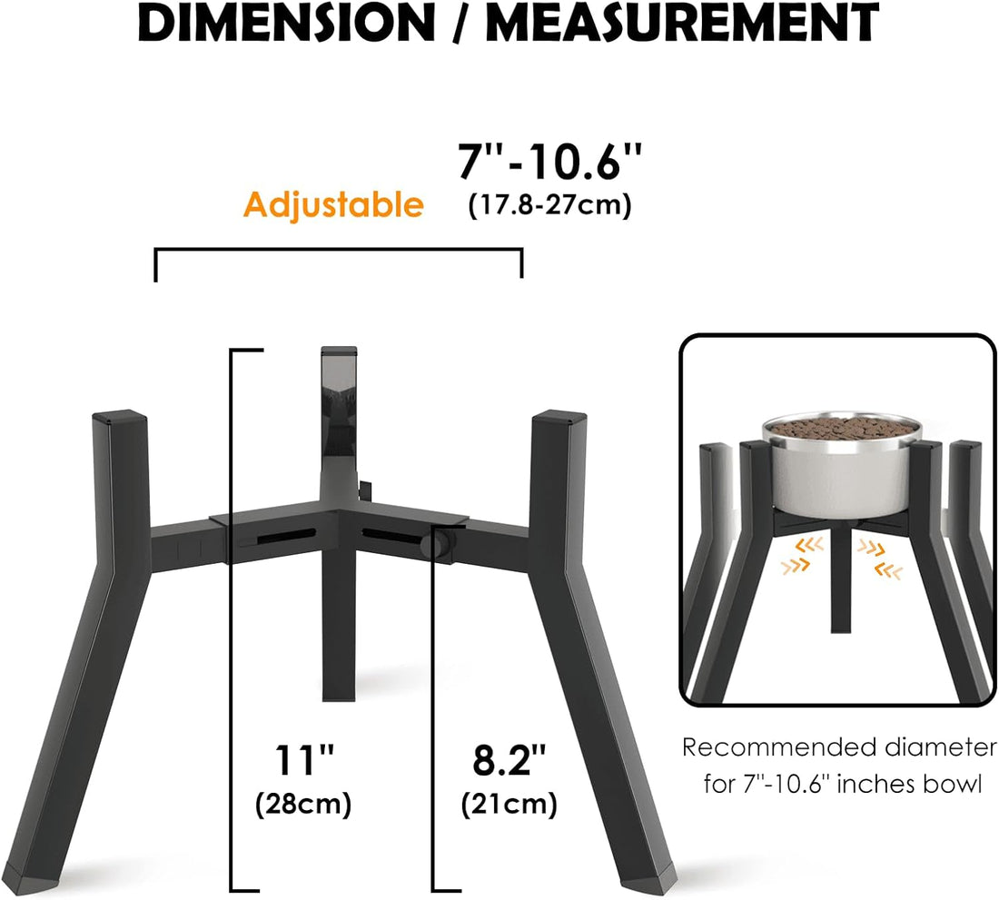 TIDANT Dog Bowl Stand for Medium Large Dogs