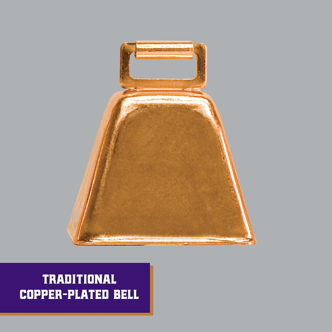 Weaver Livestock Copper-Plated, Small Cow Bell for Livestock, 2 Pack