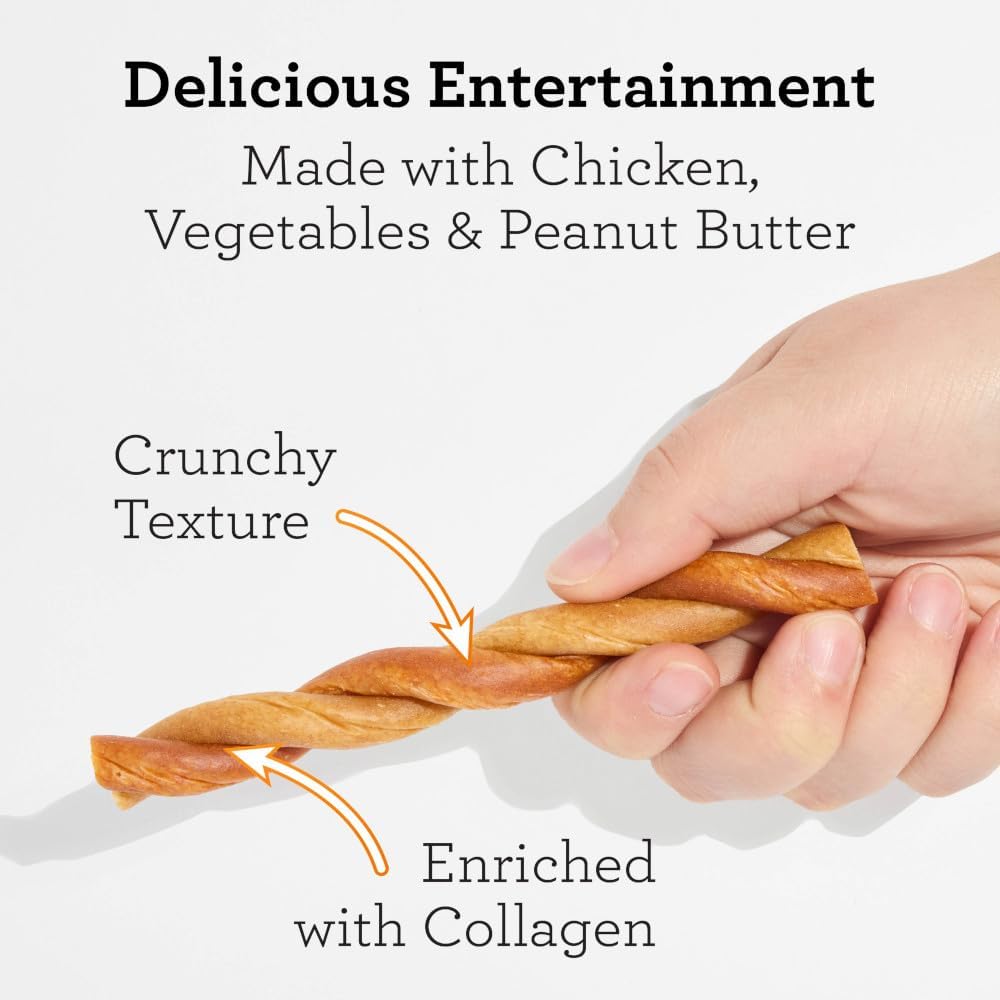 DreamBone CollaYUMS Twists Plus Collagen Rawhide-Free Dog Treats
