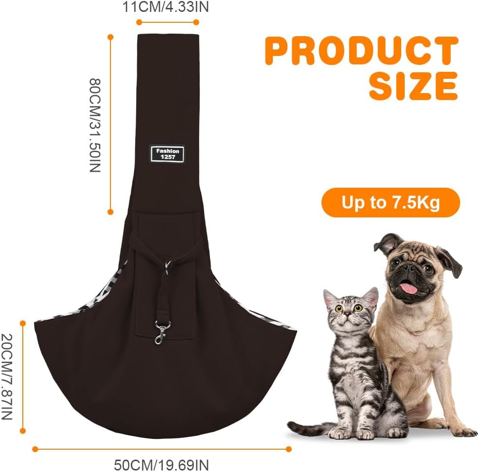 Dog Sling Carrier with Padded Strap