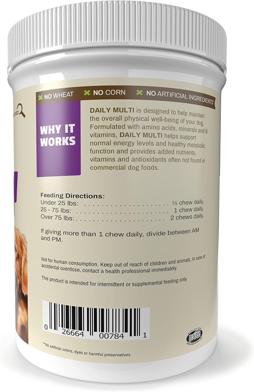Pet Naturals Daily Multivitamin for Dogs – 21 Essential Nutrients