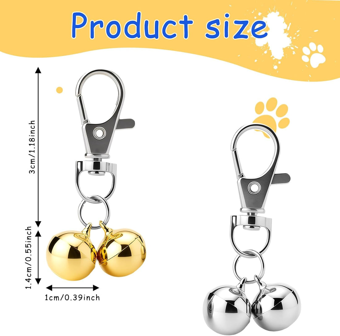4 Pcs Cat Bell, Pet Bell for Cat Dog Collar, Small Jingle Bells