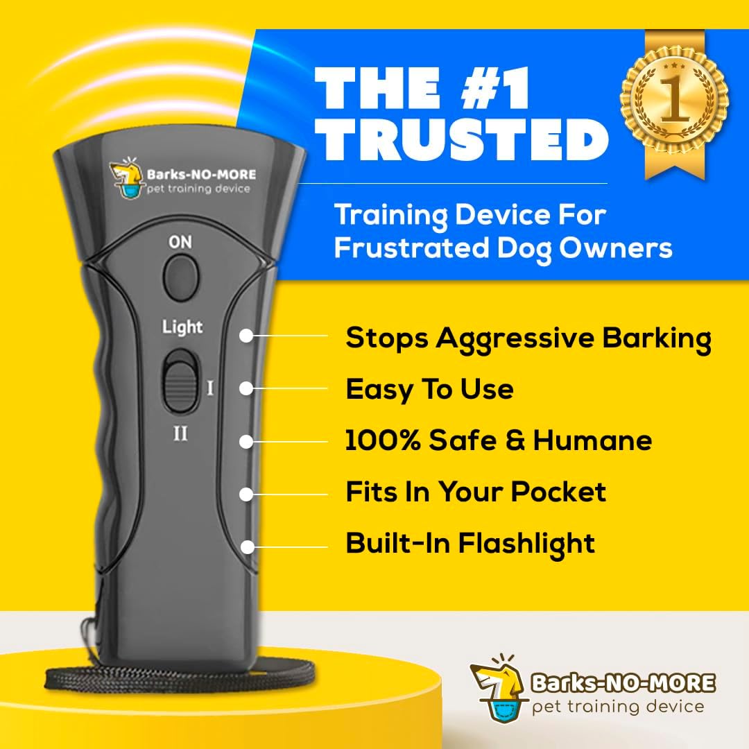Barks No More Type-C Rechargeable Dog Bark Deterrent & Training Device