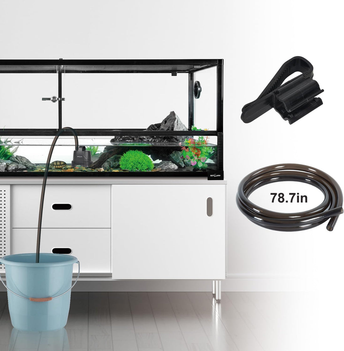 REPTIZOO Low Water Level Drain Pump