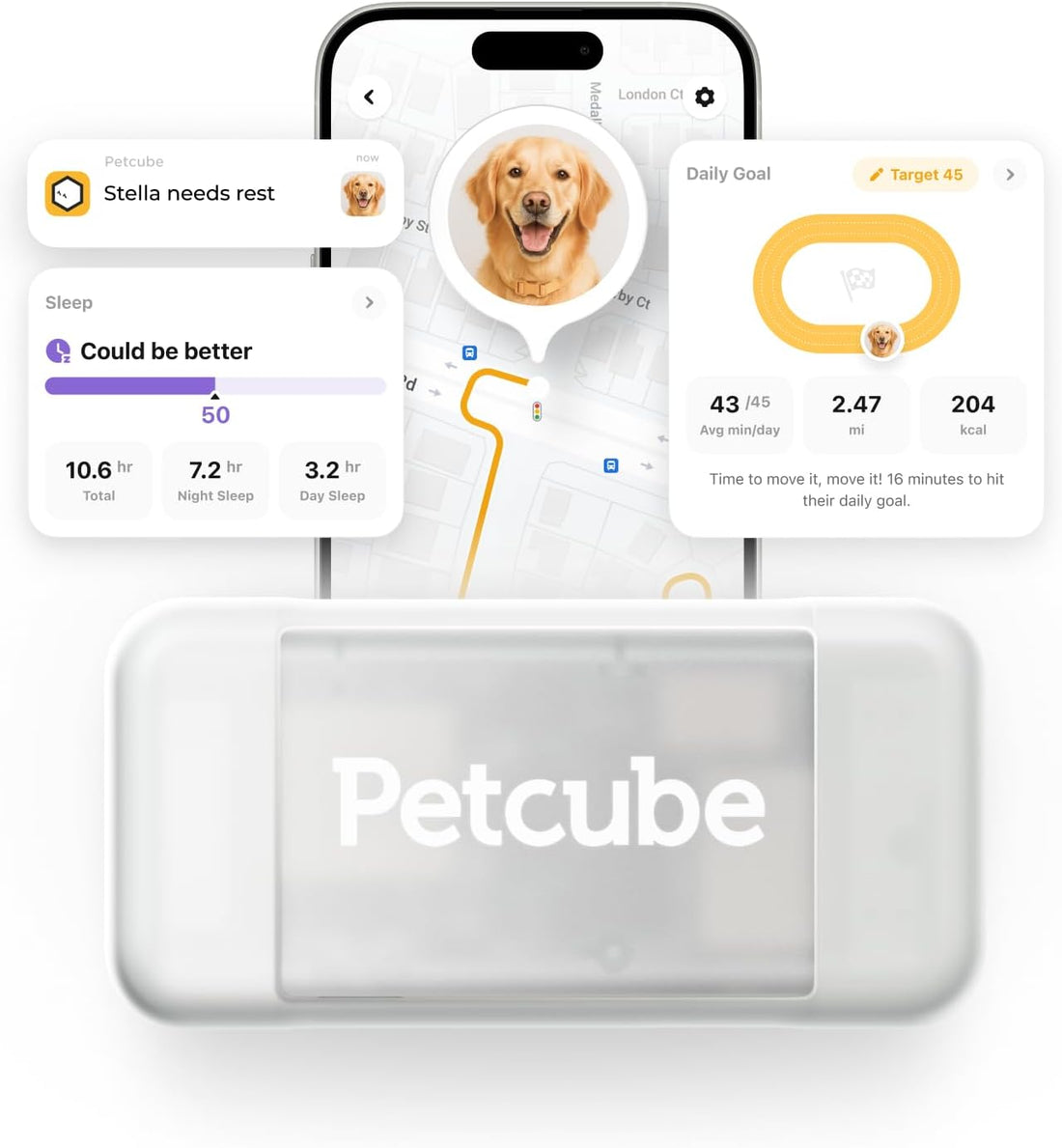 Petcube GPS Tracker for Dogs – Real-Time GPS Tracking & Escape Alerts