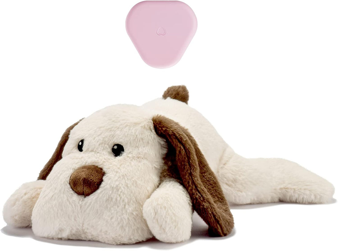 Moropaky Heartbeat Puppy Toy Dog Heartbeat Toy for Anxiety Relief