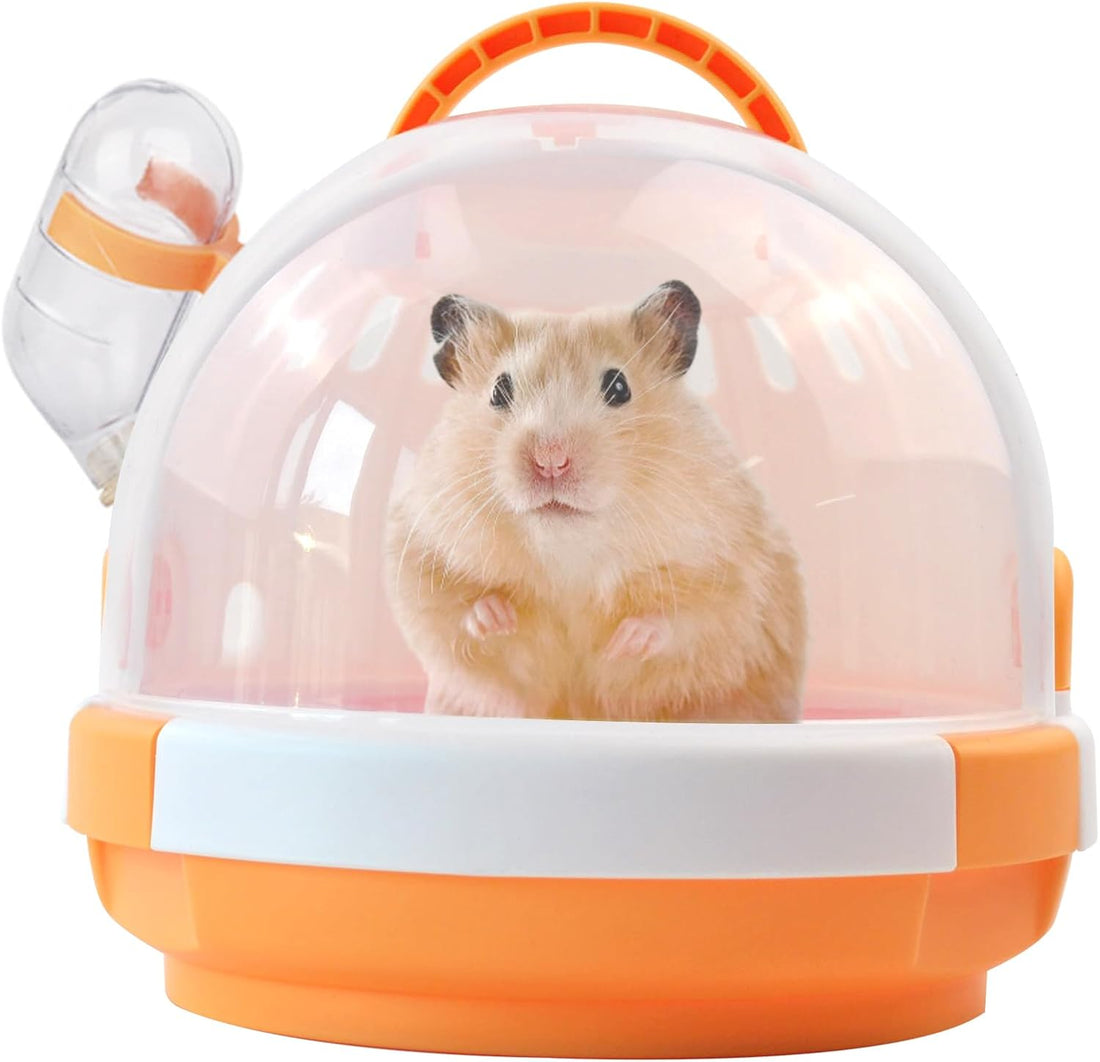 Hamster Carrier Cage Portable Cages Small Animals Carry Travel Case