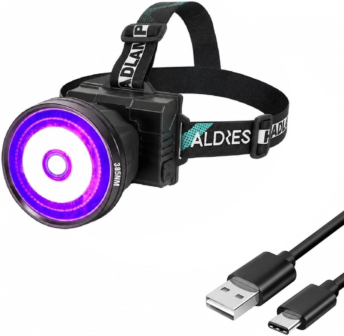 LUMENSHOOTER H1 Rechargeable UV Headlamp