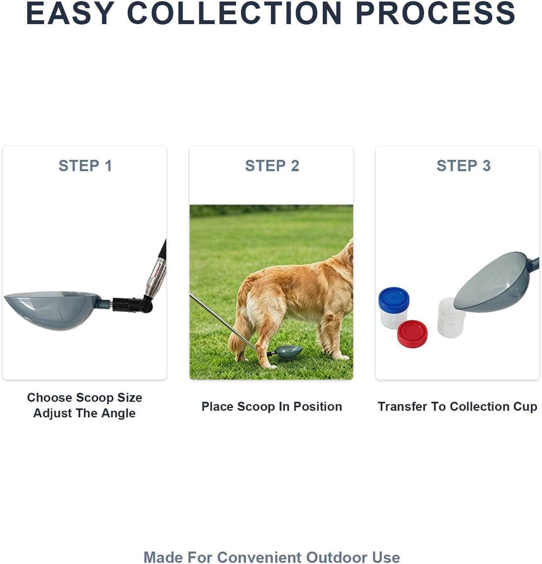 Dog Cat Urine Collector with 42" Telescopic Handle