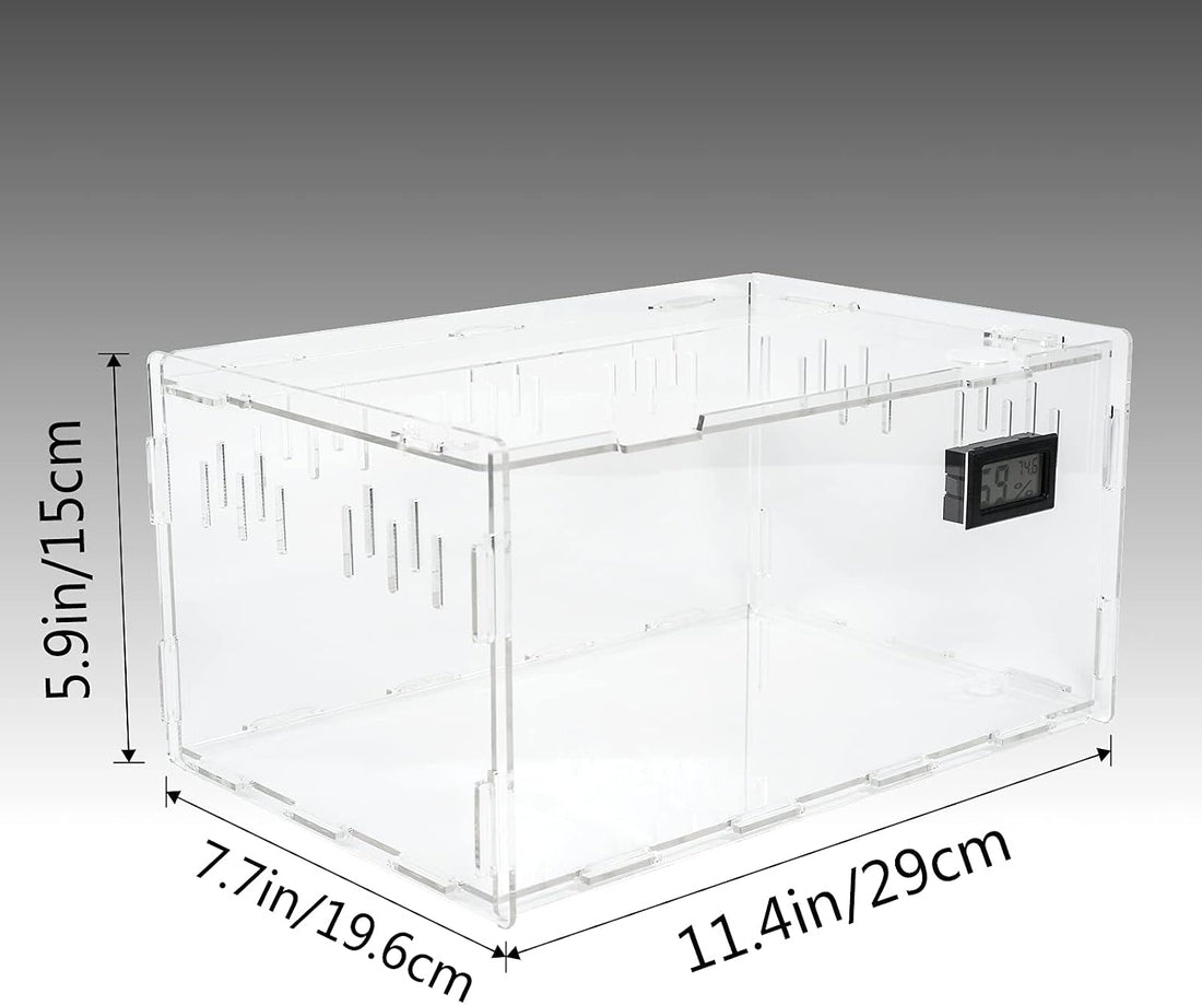 BETAZOOER Large Acrylic Reptile Terrarium Breeding Tank