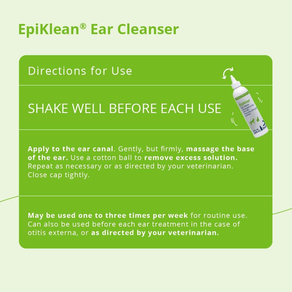 EpiKlean Ear Cleanser for Dogs and Cats, 8 oz