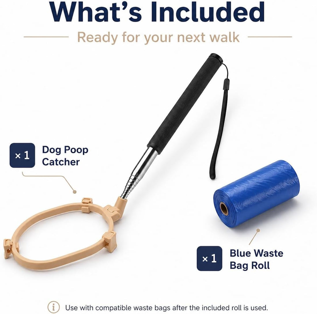 Pooper Scooper for Dogs, Hands-Free Pet Waste Pickup Tool