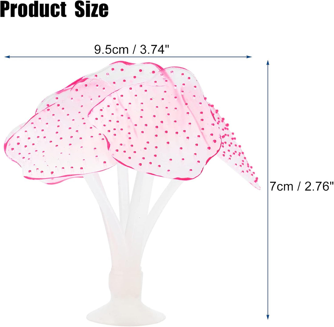 VOCOSTE Soft Silicone Aquarium Simulation Coral, Pink