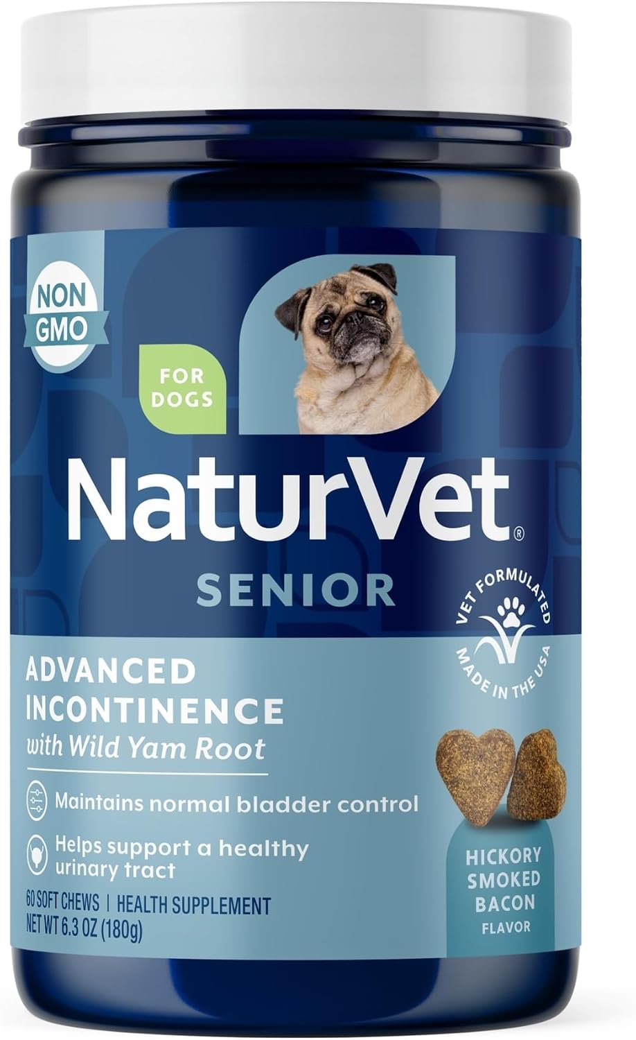 NaturVet Senior Advanced Incontinence Dog Supplement - 60 Ct