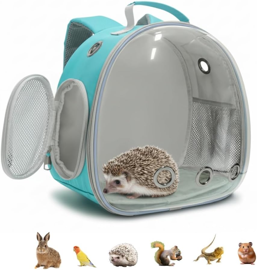 Small Animal Carrier Guinea Pig Backpack,Transparent
