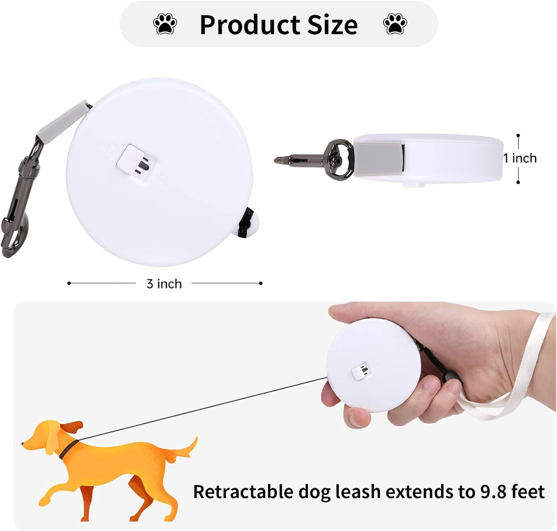 Retractable Dog Leash for Small and Medium Dogs up to 22lbs