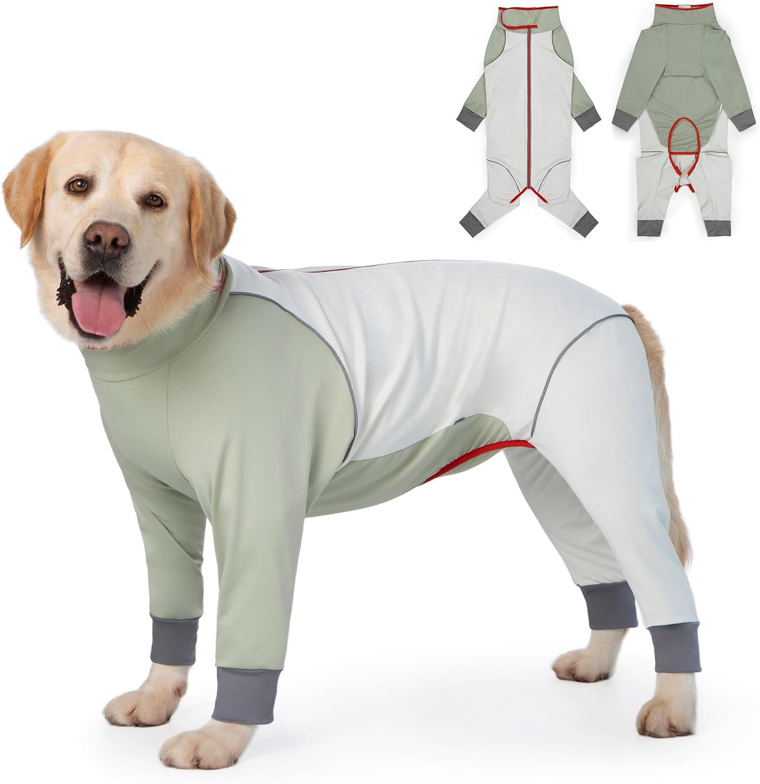 Dog Onesie Coat - Water-Repellent & Stretchable