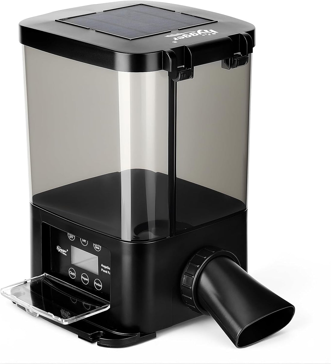 hygger 5L Solar Rechargeable Fish Feeder