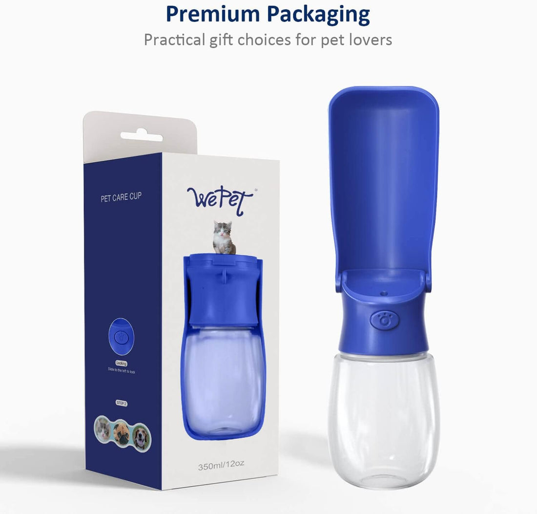 WePet Foldable Portable Dog Water Bottle Puppy Water Dispenser