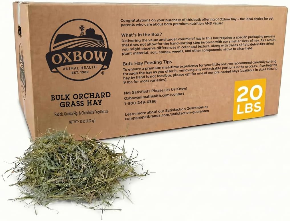 Oxbow Orchard Hay, Rabbit & Guinea Pig Hay, Hand-Sorted, De-Dusted