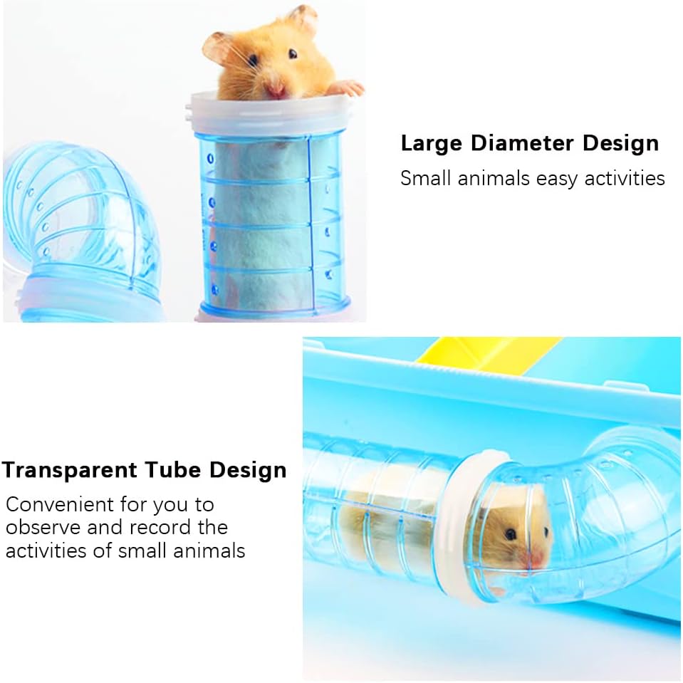 2 Hamster Tubes Kits, DIY Hamster Tunnel Adventure External Pipe