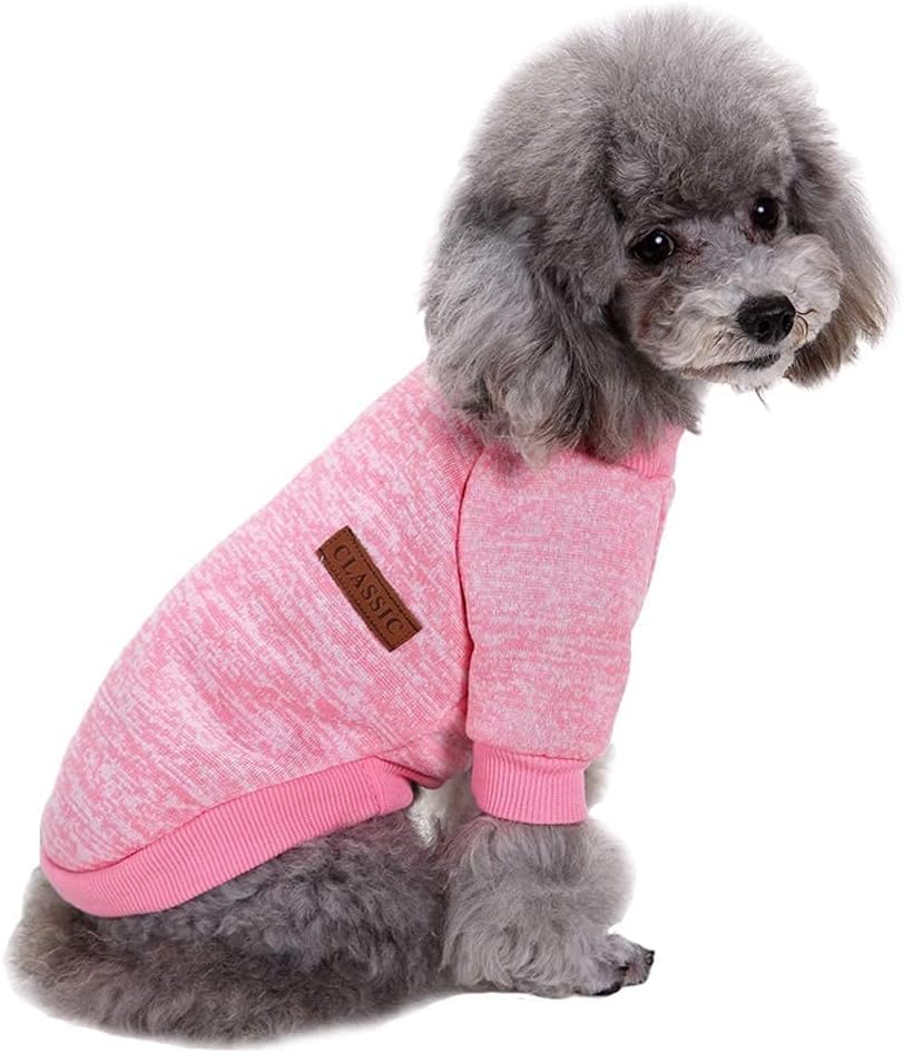 Jecikelon Fleece Dog Sweaters for Small Dogs