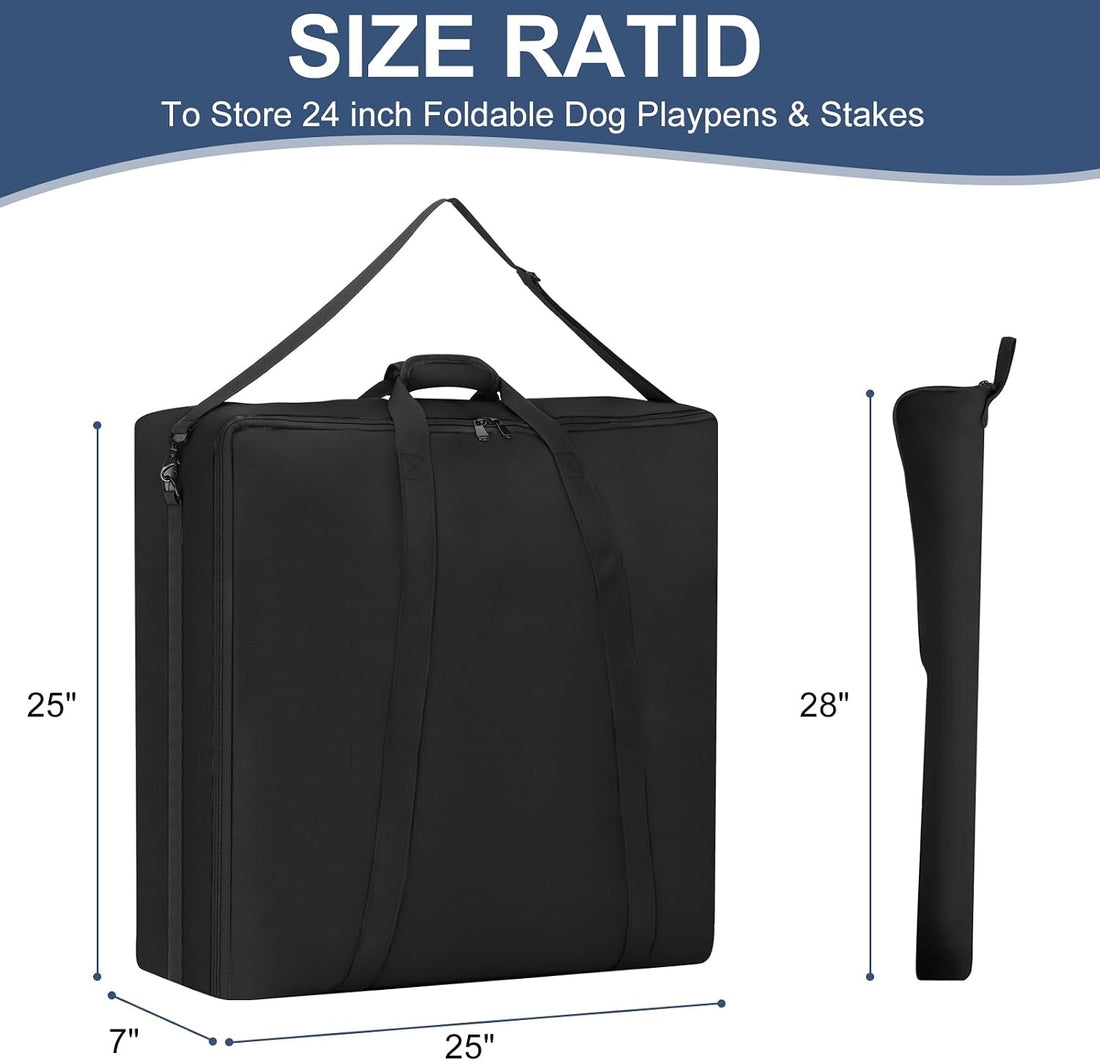24" Dog Fence Storage Bag for Camping & RV Trips Comfortable Carry