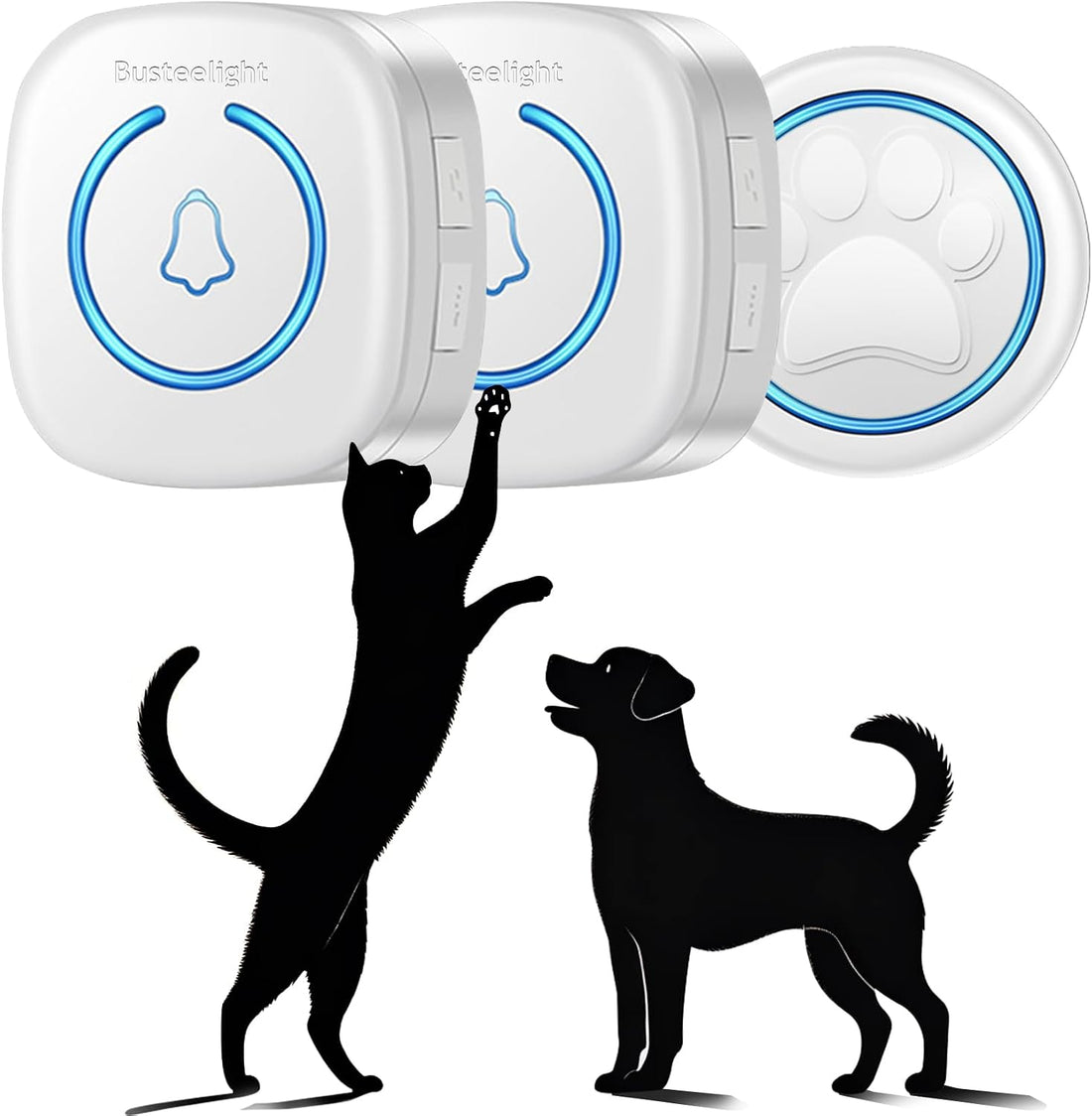 Soft Ring Wht Dog Potty Bell for Training