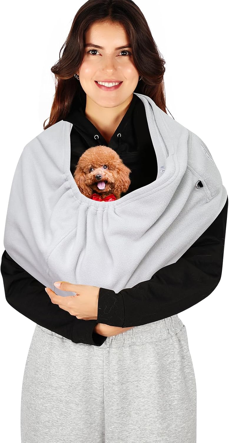 Cat Sling Carrier, Hands-Free Pet Sling for Small Dogs & Cats