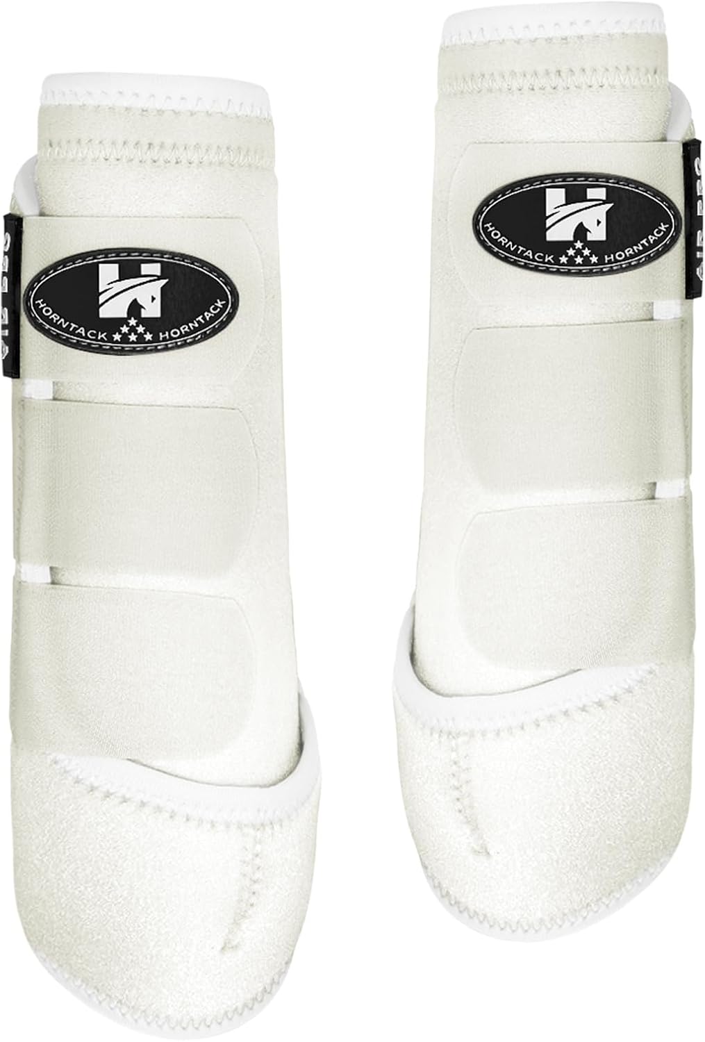 2 Pair Splint Boots for Horses Outdoor Sports(White, Large)