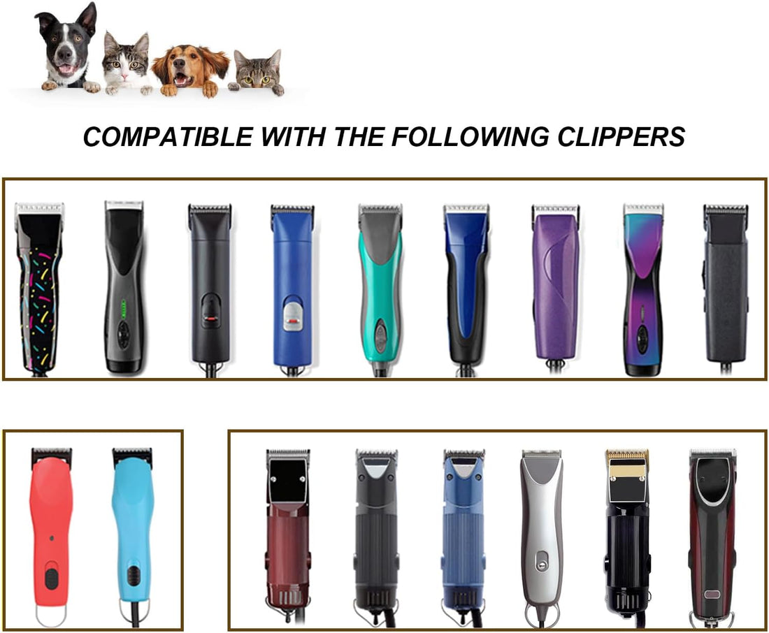 Dog Grooming Ceramic Blades Set,Compatible with Andis,Oster A5,Wahl