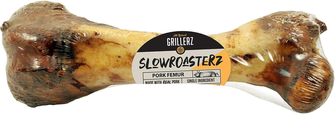 Grillerz Pork Femur Bones, Rawhide-Free, 2 Count