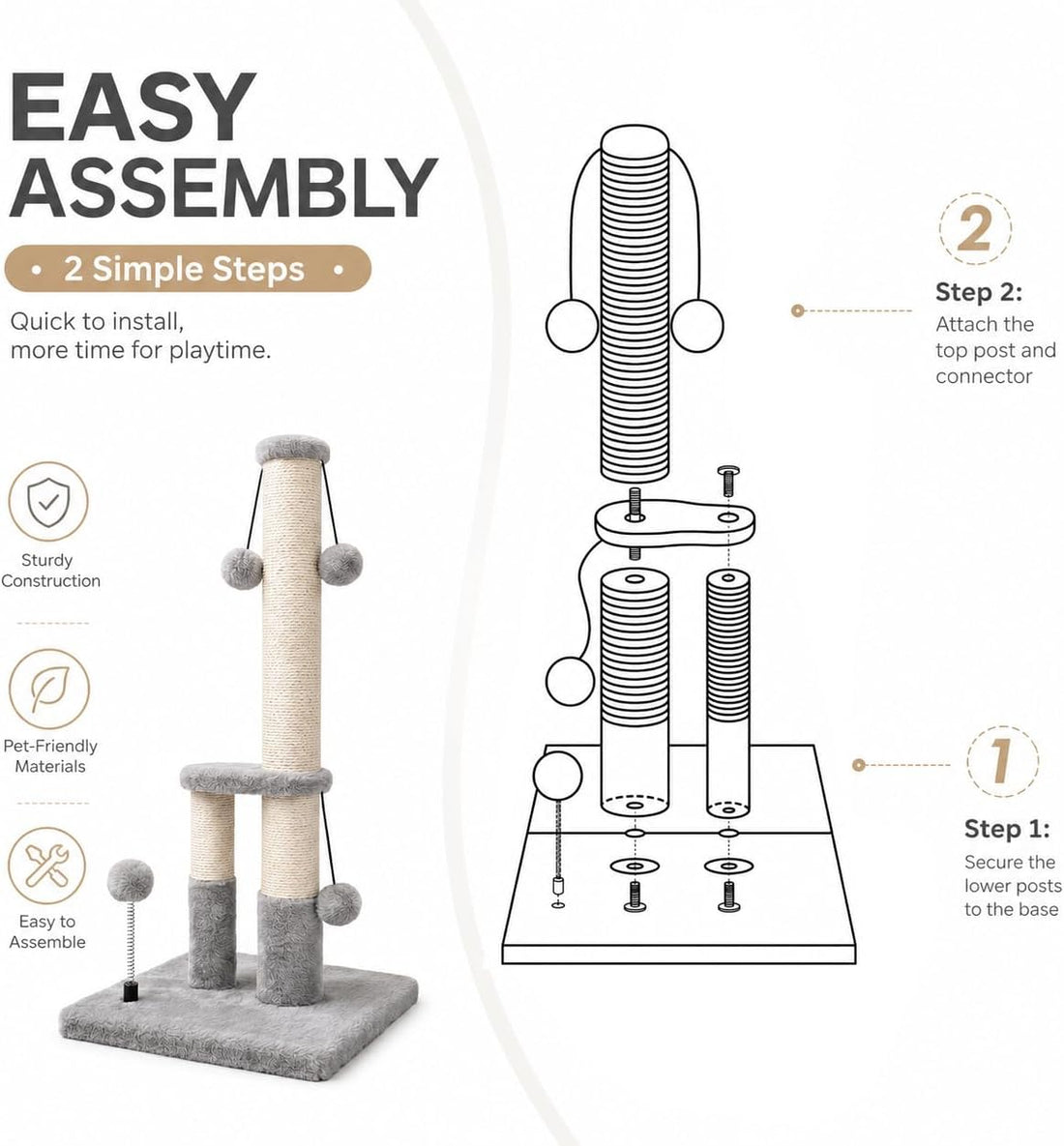 Dimaka Tall Cat Scratching Post