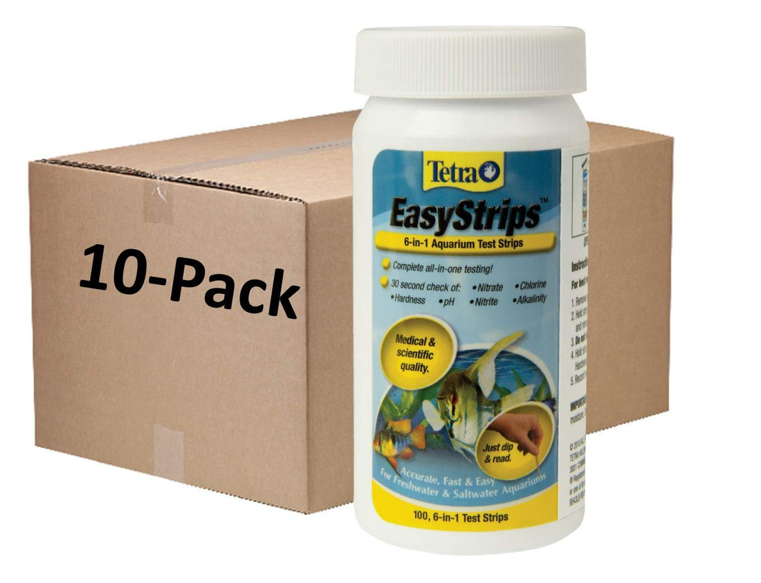 Tetra EasyStrips 6-in-1 Aquarium Water Test Strips, 25 Count