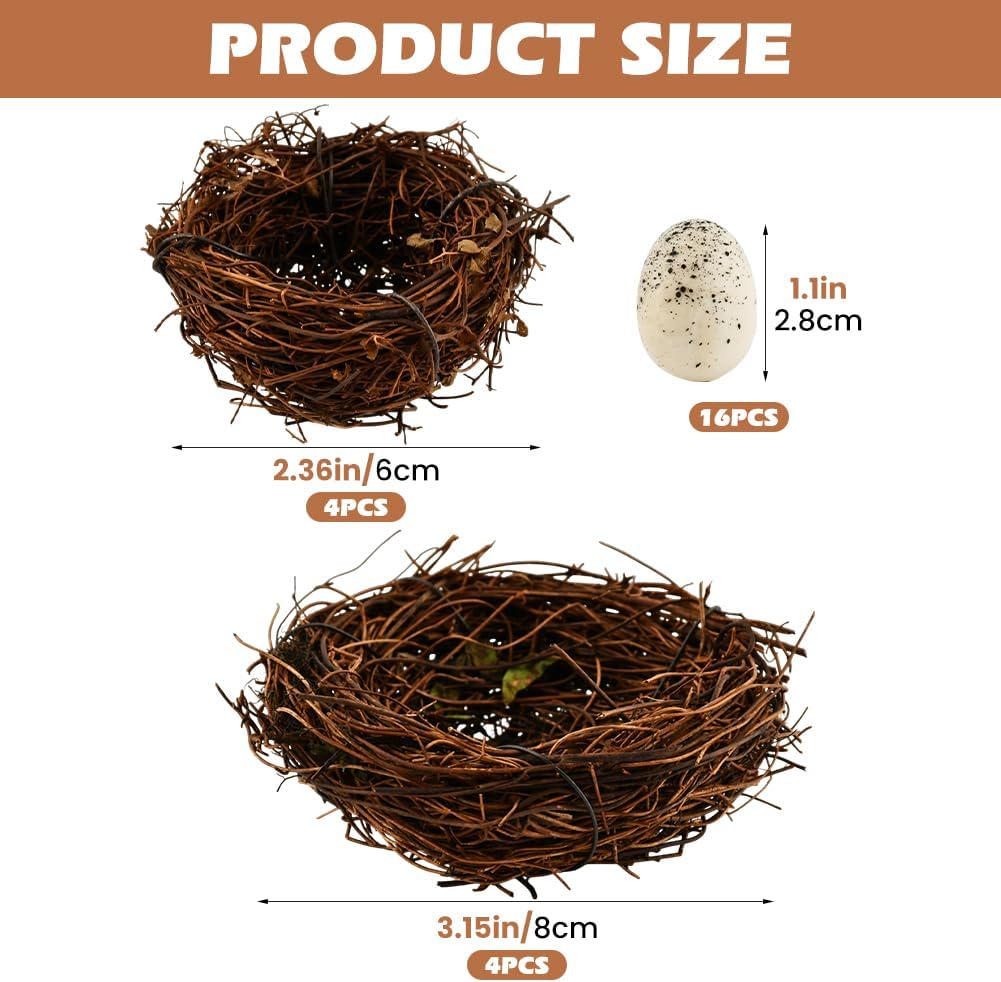 TILZIKA Bird Nest Decor for Crafts