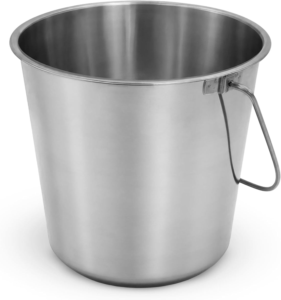 Grip Stainless Steel Bucket - Great for Pets, Cleaning, Food Prep