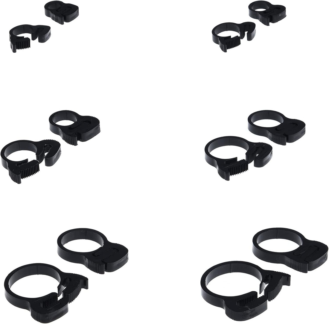 Reef Aquarium Nylon Hose Clamps Set, 8.1-32.5mm, 36pack