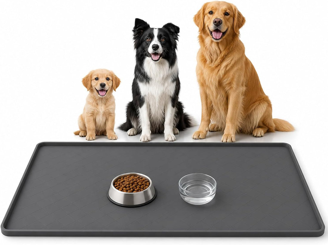 53.9" L x 28" W Extra-Large Silicone Dog Feeding Mat
