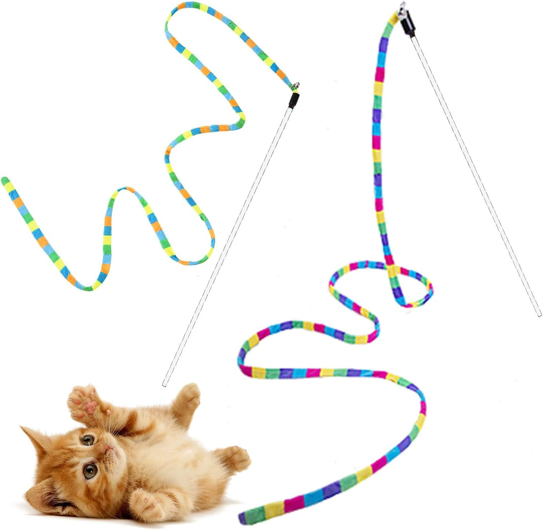 FYNIGO Interactive Cat Wand Toys for Indoor Cats