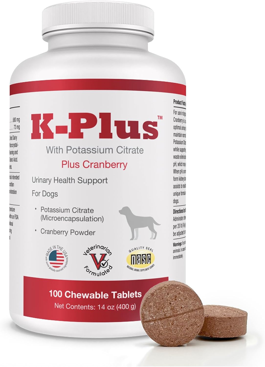 K-Plus Potassium Citrate + Cranberry Supplement