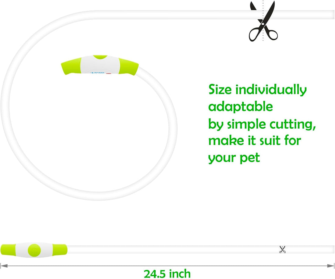 Led Dog Collar, BSEEN USB Rechargeable Flash Dog Necklace Light